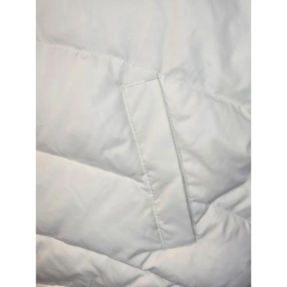 Lands' End Women's Puffer Vest Size 1X Cream/ Off White - Picture 6 of 9